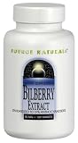 Source Naturals Bilberry Extract 50mg, 120 tablets (Pack of 2)