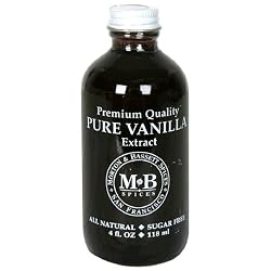 Morton & Bassett Pure Vanilla Extract, 4-Ounce Jars (Pack of 3)