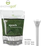 Evolve Golf Epoch 2.75 Mix Pack Bag of 50 Tees