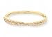 Swarovski Hinged Crossed Band Bangle
