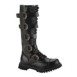 MENS SIZING Knee High Boots Gothic Combat Boots Steampunk Hardware