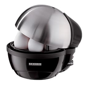 Severin 1-7 Electric Egg Boiler Brushed Stainless Steel & Black