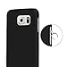 S6 Case, Galaxy S6 Case - TURATA [Slim Fit] Premium Coated Non Slip Surface [Smooth Black] Four Layer Paint Designed Hard Case for Samsung Galaxy S6 G9200 - Black