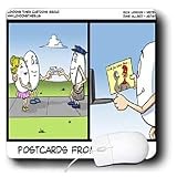 Londons Times Gen. 2 Famous People Places Authors Cartoons - Postcards From the Eggs - Mouse Pads