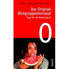 Das Original-Blutgruppenkonzept. Tipps f�r die Blutgruppe 0.