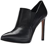 Nine West Women's Leandra Leather Boot, Black/Black, 5.5 M US