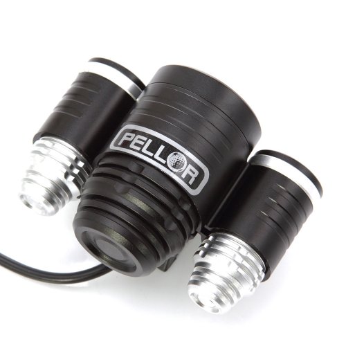 Pellor Waterproof 1800 Lumen 3 Mode Rechargeable CREE XML-T6 + XPE-R2 Cycling Bike Bicycle Head Light HeadLamp HeadLight for Sport Outdoor