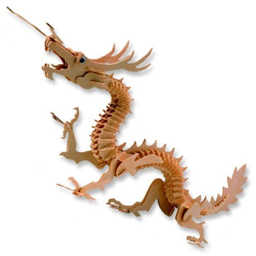 3-D Wooden Puzzle - Dragon -Affordable Gift for your Little One! Item #DCHI-WPZ-M005
