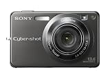 picture of Sony DSC-W300 Titanium-Coated Digital Camera - Black (13.6MP, 3x Optical Zoom) 2.7" LCD