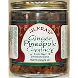 Ginger Pineapple Chutney Exotic spices fresh chilies and honey 3 Jars by Neera's