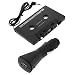 GTMax Black USB Car Charger Adapter + Black Car Stereo Audio Cassette Tape Adapter for Verizon CMDA & AT&T GSM Apple Iphone 4G , Ipod Touch iTouch 4G 4th , Apple Ipod Classic 160GB 120GB 80GB