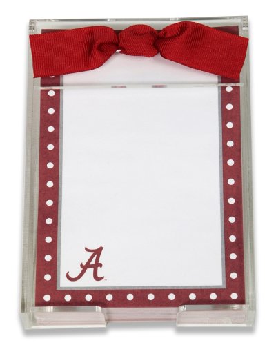 Palm Tree Paperie University of Alabama Crimson Tide Polka Dot Acrylic Note Set, 150 Sheets