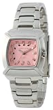 Kahuna Stainless Steel Ladies Pink Analogue Dial & Silver Stainless Steel Bracelet