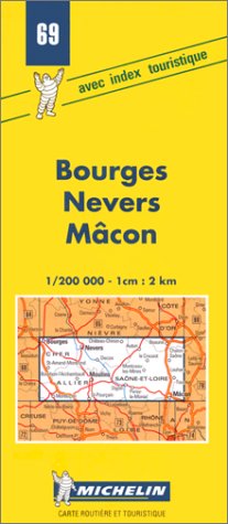 City Travel Guides Discounted  Books : Bourges, Nevers, Macon Map