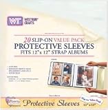 Slip-On Page Protectors Value Pack 12x12, 20/Pkg.