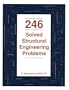 246 Solved Structural Engineering Problems (Engineering reference manual series)