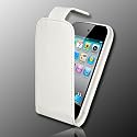 Supergets High Quality Apple Ipod Touch 4G 4th 5G 5th (2010, 2011, 2012) Generation Leather Flip Case White and LCD Screen Protector