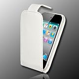 from SUPERGETS Supergets High Quality Apple Ipod Touch 4G 4th 5G 5th (2010, 2011, 2012) Generation Leather Flip Case White and LCD Screen Protector