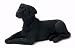 LABRADOR RETRIEVER Black lays Figurine Dog RESIN 524B