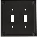 Stanley Home Designs V8061 Prairie Double Switch Plate, Oil-Rubbed Bronze