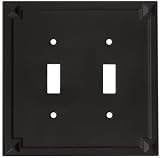 Stanley Home Designs V8061 Prairie Double Switch Plate, Oil-Rubbed Bronze