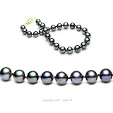 Single Strand 7-7.5 Inches 6-7mm Black Freshwater Cultured Pearl Bracelet