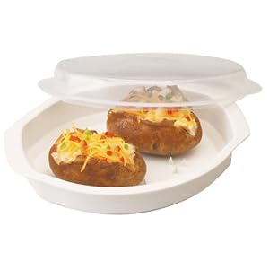 Progressive International Microwavable Potato Cooker with Lid