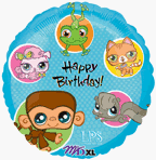 Littlest PET Shop Happy Birthday Mylar Balloon 18