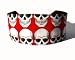 Bargain Headbands, Skull Sequence Over Deep Bright Red, Dramatic Heabdand