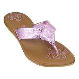 Xhilaration Marya Metallic Thong Sandals - Pink