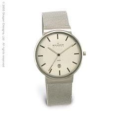 Skagen Herrenarmbanduhr Slimline Stahl 351LSSCM