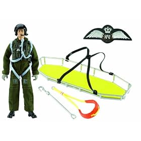 HM Armed Forces RAF Winch Man and Stretcher