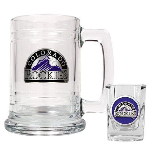 Colorado Rockies Boilermaker Set  (Primary Logo)