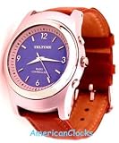 3 Hand Luxury RC Analog Atomic Watch W/Leather Band