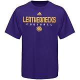 NCAA adidas Western Illinois Leathernecks Purple Sideline T-shirt