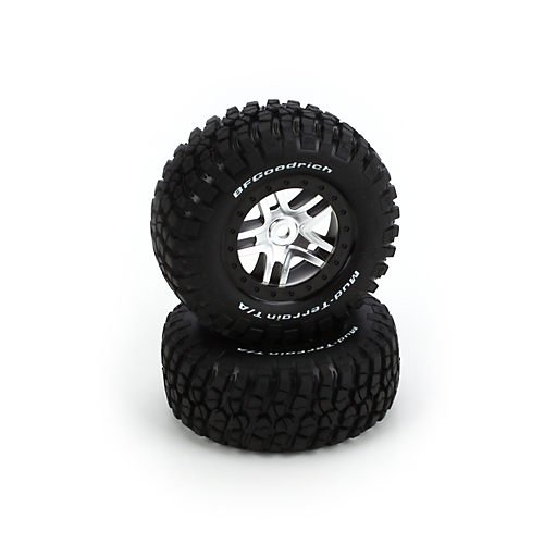 Traxxas Blk Bdlk Wheel, w/ BFGoodrich Tire (2): TRA5975
