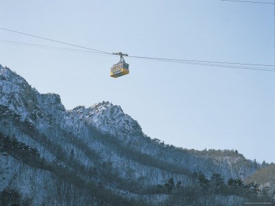 Cable Car in Motion Transportation Photographic Poster Print, 32x24