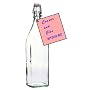 8 oz. Swing Top Bottles by Bormioli Luigi - 12 PAK Plain - no laser etch