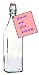 Glass Favors to for Your Wedding Reception or Anniversary Party: Austere or Laser Etched Swing-Top Bottles