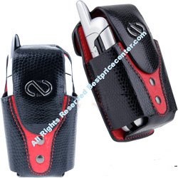 Black Red Leather case for Motorola v360 V260 V262 v265