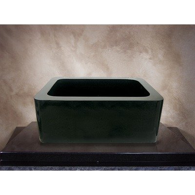 15 x 19 Hand Carved Single Bowl Farmhouse Sink Finish: White