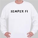 Semper Fi Sweatshirt Medium White