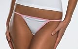 Bella Ladies Cotton/Spandex Contrast Thong