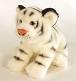 Keel Toys Laying White Tiger 33cm