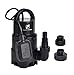 FLUENT POWER Submersible Pump - 110V/60Hz 1/3HP 2100 GPH Clean/Dirty Submersible Water Pump includes float switch for automatic operation with adaptable hose connections