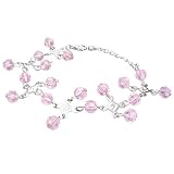 The Stainless Steel Jewellery Shop - Fashion Greek Key Crystal Glass Beads Ball Charm Bracelet/Anklet