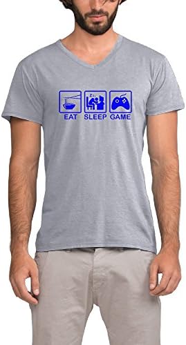 Eat Sleep Game Men's V-neck Tees