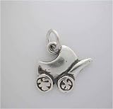 Silver Baby Carriage CHARM for bracelet