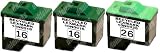 Combo Pack I Lexmark 16/26 (17/27) Remanufactured (2 BLK+1 CLR)