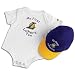 Lakers adidas Infants NBA Cap & Bodysuit Set